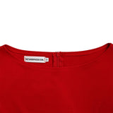 FASHIONABLE AND ELEGANT LACE UP PLUS SIZE DRESS_CWDMD3654