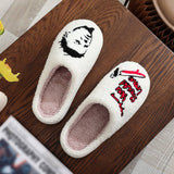 HALLOWEEN HORROR EMBROIDERED COTTON SLIPPERS_CWSHS0854
