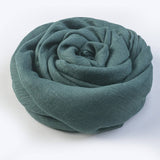 SOLID COTTON LINEN SCARF FOR WOMEN SUMMER SUN PROT_CWASC1451