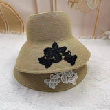SUMMER EMBROIDERED LACE FLOWER SUN HAT_CWAH3487