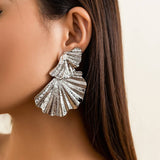 FASHIONABLE PUNK METAL STYLE GOLD EARRINGS_CWAJE1811
