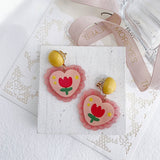 2024 NEW TULIP PINK LOVE EARRINGS_CWAJE1639