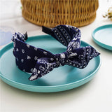 Women New Cashew Nut Flower Wide Headband_Cwaha0831