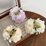 FRENCH ROSE CLIP STYLE HALF TIED HAIR HAIRPINS_CWAHA1172