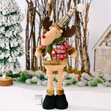 Cwmm2993_Santa Claus Snowman Deer Telescopic Figure