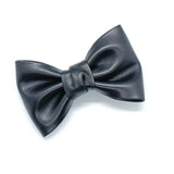 CLASSIC PU LEATHER LARGE BOW FRENCH HAIR CLIP_CWAHA6352