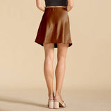 SIMPLE AND FASHIONABLE LACE SATIN ELASTIC SKIRT_CWBSS0392