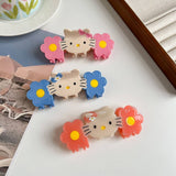 CAT FLOWER ACETATE CLAW CUTE CARTOON CLIP_CWAHA6010