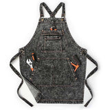 Cwmm1825_Denim Wash Multi-Functional Apron For Home Work