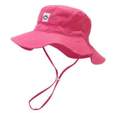 KIDS SMILEY FACE QUICK DRY SUN HAT FOR SUMMER_CWAH3785