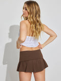 Solid-Color Anti-Light Safety Pants Short Skirt