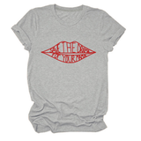 Womens Fashion Slogan Tee Crew Neck Short Sl Ve_Cwttsl0482