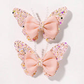 GLITTER BOW HAIR CLIPS SET FOR BABY GIRLS_CWAHA6754