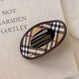 Leopard Houndstooth Hair Clip Chic Side Pin_Cwaha07916