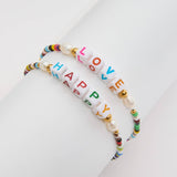 ROMANTIC COLORFUL RESIN LETTER BEAD BRACELET_CWAJE4811