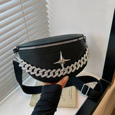 BELT BAG CROSSBODY BAG SUMMER WITH CHUNKY CHAIN_CWAB2067