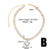GOLD PLATED STAR SHAPED LOVE PENDANT NECKLACE_CWAJE0902