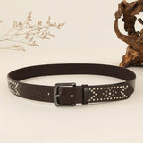 RETRO PUNK STUDDED BELT WESTERN COWBOY STYLE_CWABE1225