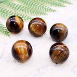 NATURAL TIGER EYE CRYSTAL BALL SET_CWMM8129