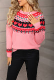 Valentines Day Ethnic-Style Jacquard Sweater