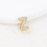 Tiny Zirconia Pendant 26 Letters Necklace_Cwmm5863