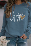 Valentine Letter Printed Long Sleeve Sweatshirt_Cwtstl0969