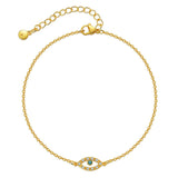 Niche And High-End Hollowed-Out Eye Anklet