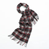 NORDIC PLAID WOOL SCARF WARM WINTER COUPLE WRAP_CWASC2357