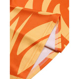 FASHIONABLE LACE UP PRINTED OVERSIZED DRESS_CWDMD3697