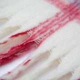 ROUND YARN TASSEL PLAID SCARF SHAWL FALL WINTER_CWASC1278