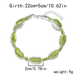 HAND WOVEN BEACH COLORED SHELL RICE BEAD BRACELET_CWAJE2426