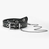 Versatile Casual Black Chain-Decorated Belt_Cwabe0573
