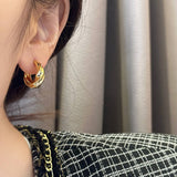 HIGH GRADE MOBIUS PLAIN HOOP EARRINGS FOR WOMEN_CWAJE3120