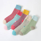 5 PAIRS PER PACK THICKENED PLAID SOCKS_CWMS0692