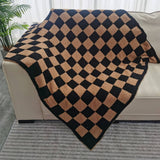 PLAID STRIPED KNITTED BLANKET SOFA BLANKET_CWMM0320