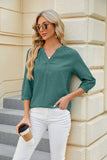 V Neck Button Up T Shirt_Cwtsts0283