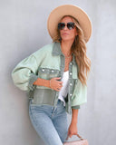 Waffle Patchwork Short Washable Coat