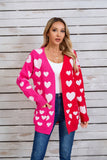 Valentines Day Long Cardigan Love Sweater