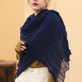 Women Cotton Scarves Soft Fashion Wrap Shawl