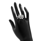 IRREGULAR GEOMETRIC ELLIPSE ALLOY WINDING RING_CWMM3229