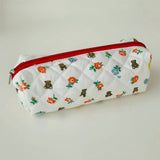 CASUAL FLORAL PENCIL CASE COSMETIC BAG_CWAB1044