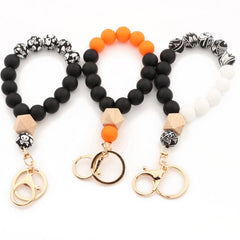 SILICONE WOOD BEAD BRACELET GIFT FOR WOMEN_CWMM7013