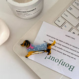 Cwaha07740_Cute Dog Animal Acetate Hair Clip For Girls