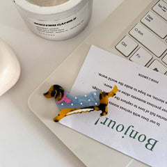 Cwaha07740_Cute Dog Animal Acetate Hair Clip For Girls