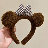 CUTE BOW PLUSH HEADBAND HAIRBAND HEADDRESS_CWAHA4037