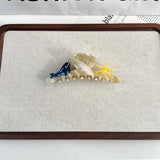 OCEAN DESIGN ACETATE CLAW CLIP WHALE SHELL_CWAHA5890