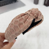 SOLID COLOR CROSS KNOT WIDE BRIM HEADBAND_CWAHA2083