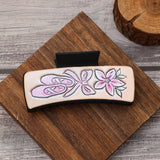 Western Style Letter Bow Leather Hair Claw Clips_Cwasc1626