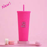 DOUBLE LAYER PORTABLE PLASTIC STRAW DIAMOND CUP_CWMM0978