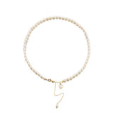 Womens Natural Freshwater Pearl Necklace